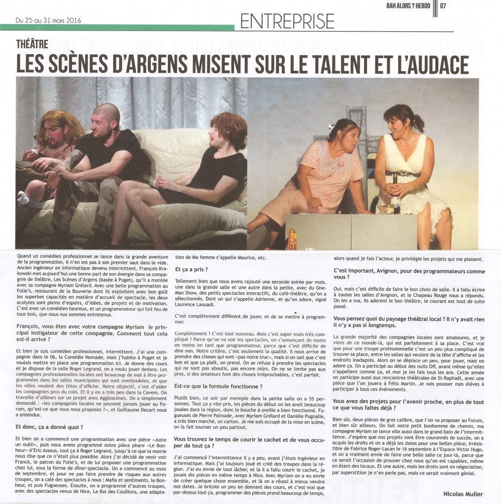 BAH ALORS _ SCENES D'ARGENS