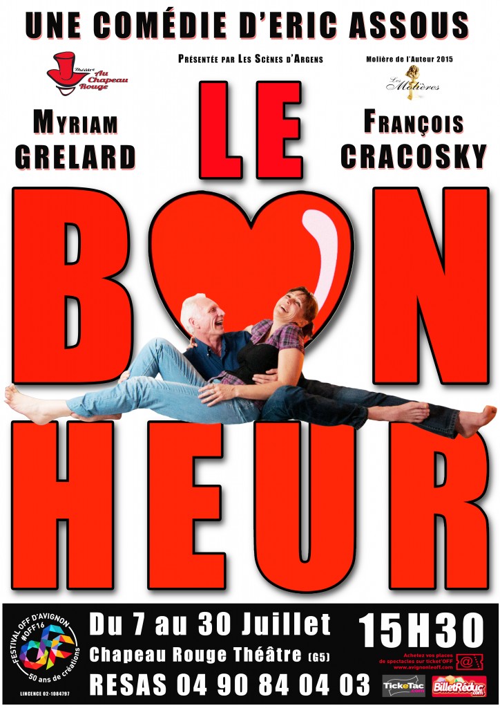 Affiche le Bonheur - Avignon 2016 - 300DPI